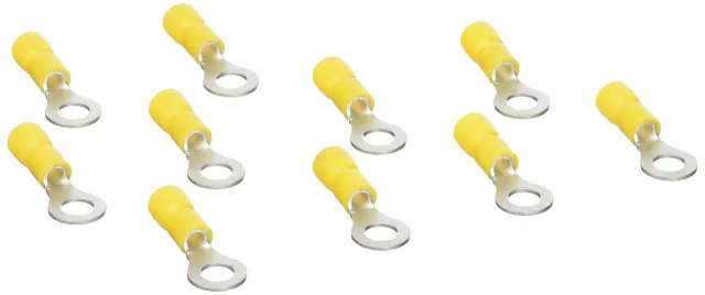 Velleman GP Series cosse à œil 6,4 mm jaune 10 pièces