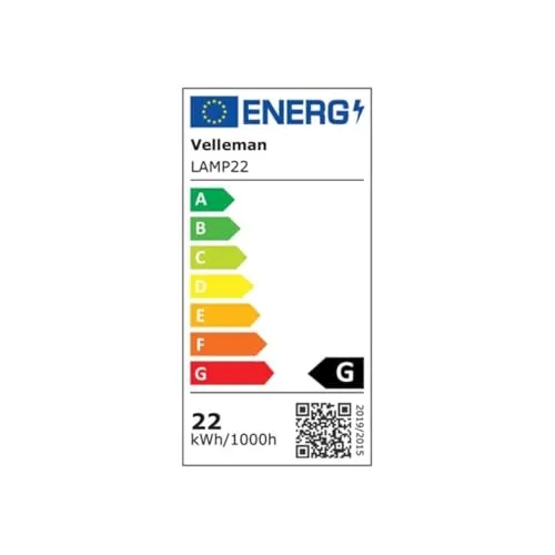 Velleman VTLLAMP tube fluorescent circulaire 22 W blanc froid