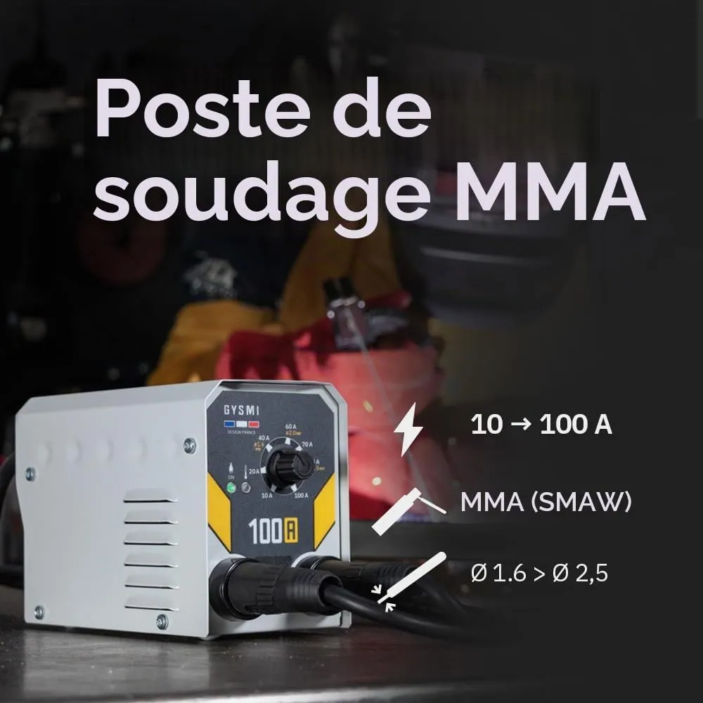 GYS GYSMI 100A poste à souder MMA 100 A avec masque