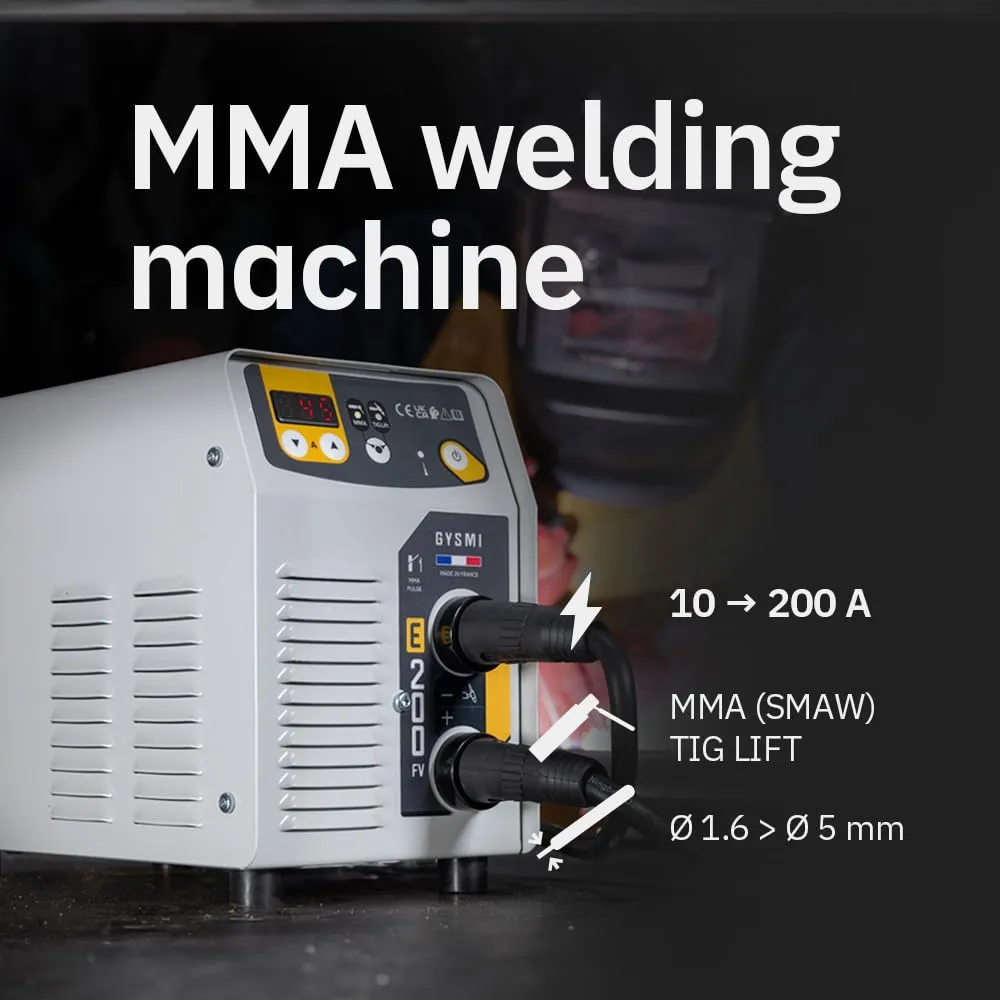 GYS GYSMI E200FV poste à souder MMA 200 A monophasé