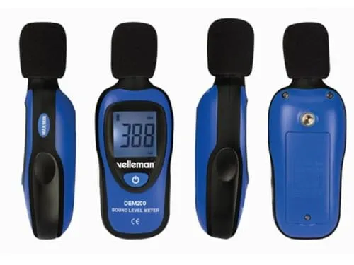 Velleman sonomètre numérique 30-130 dB LCD compact