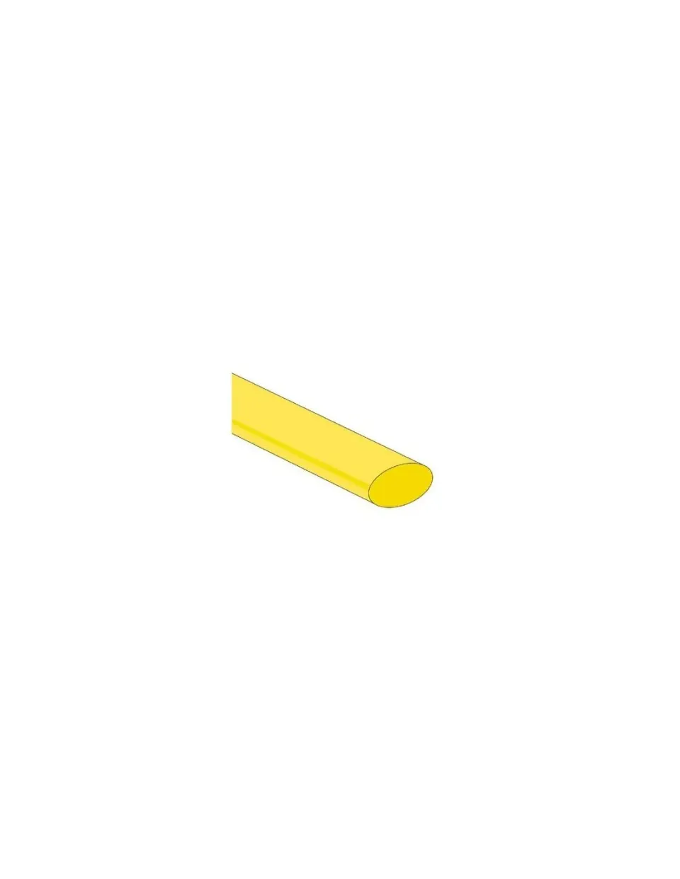 Velleman GP Series STB127Y 201028 gaine thermorétractable jaune 12,7 mm, 25 pièces ignifuge