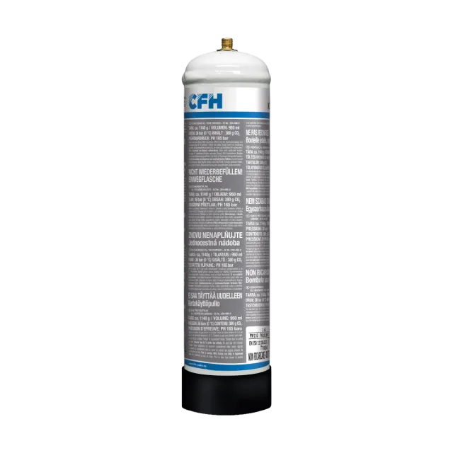 CFH KD 512 bouteille de CO₂ 390 g pour soudage MAG