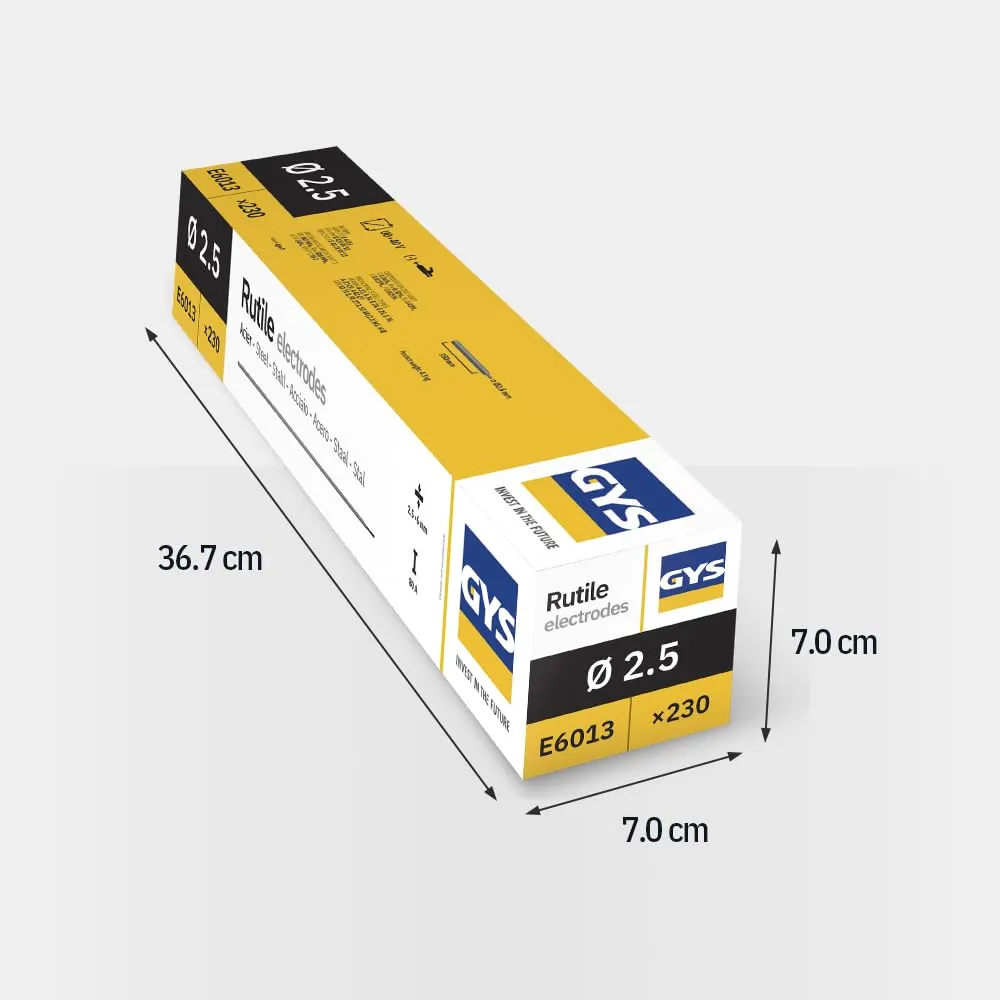 GYS électrodes rutiles E6013 Ø 2,5 mm étui 230