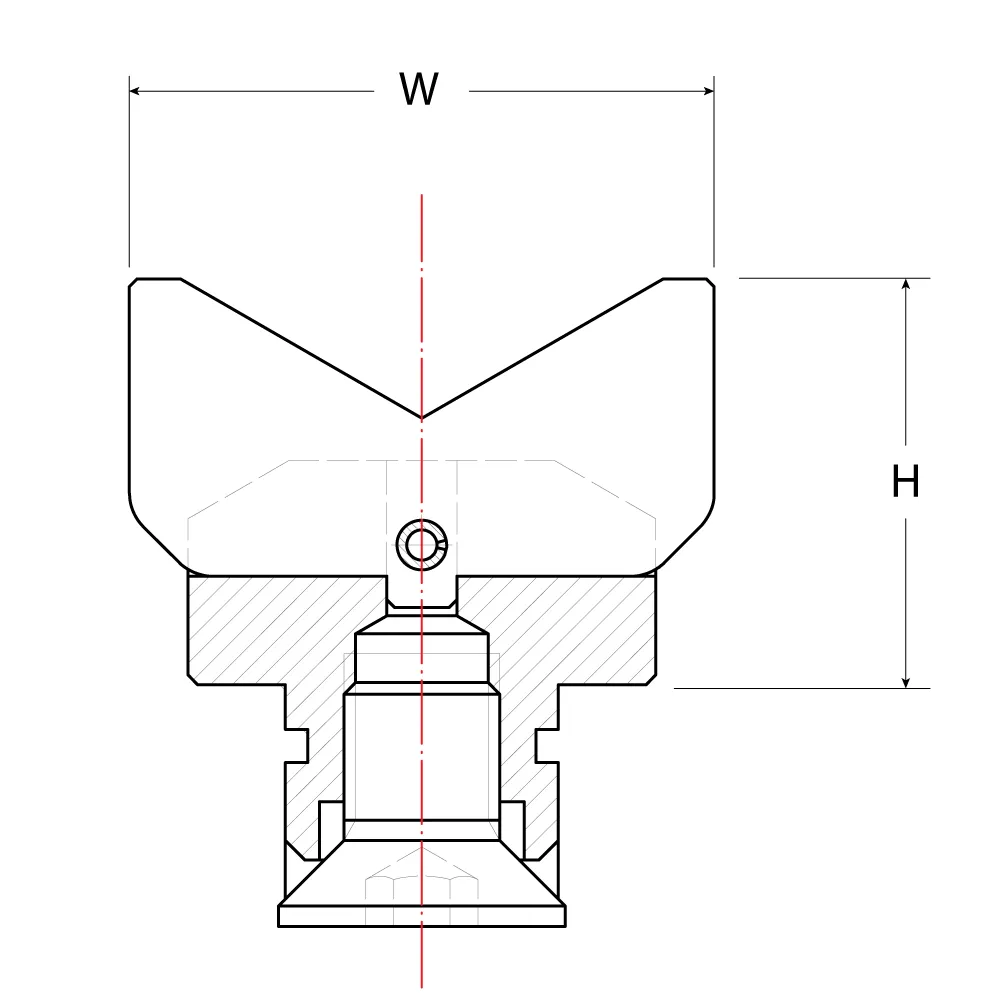 STRONG HAND EUROPE Bend Rests T28-520612 butée 120° 60 mm