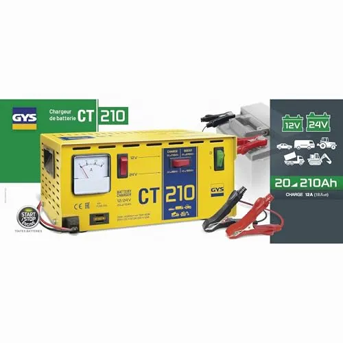 GYS CT 210 chargeur de batterie 12/24 V traditionnel