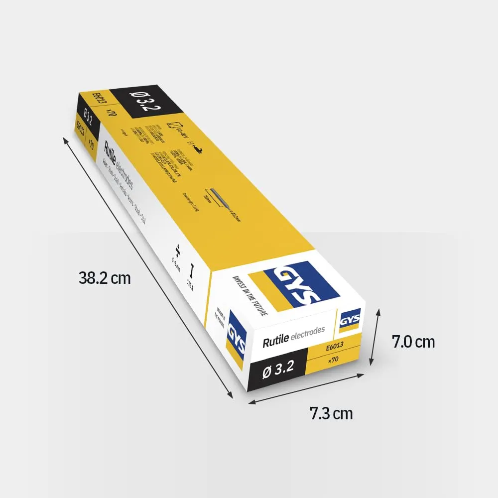 GYS électrodes rutiles E6013 Ø 3,2 mm 70 baguettes