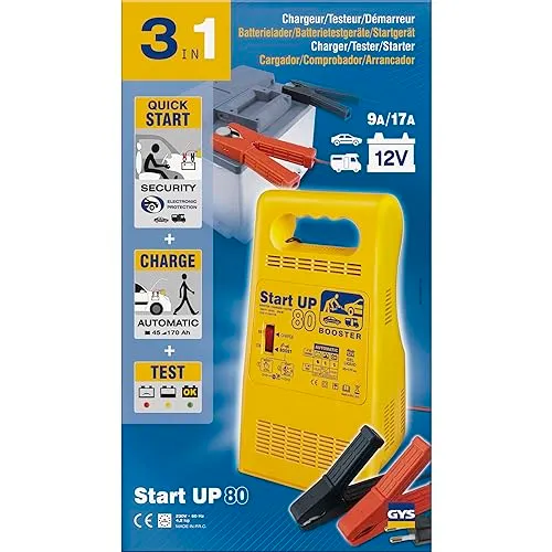 GYS Start Up 80 chargeur démarreur 12/24 V jaune