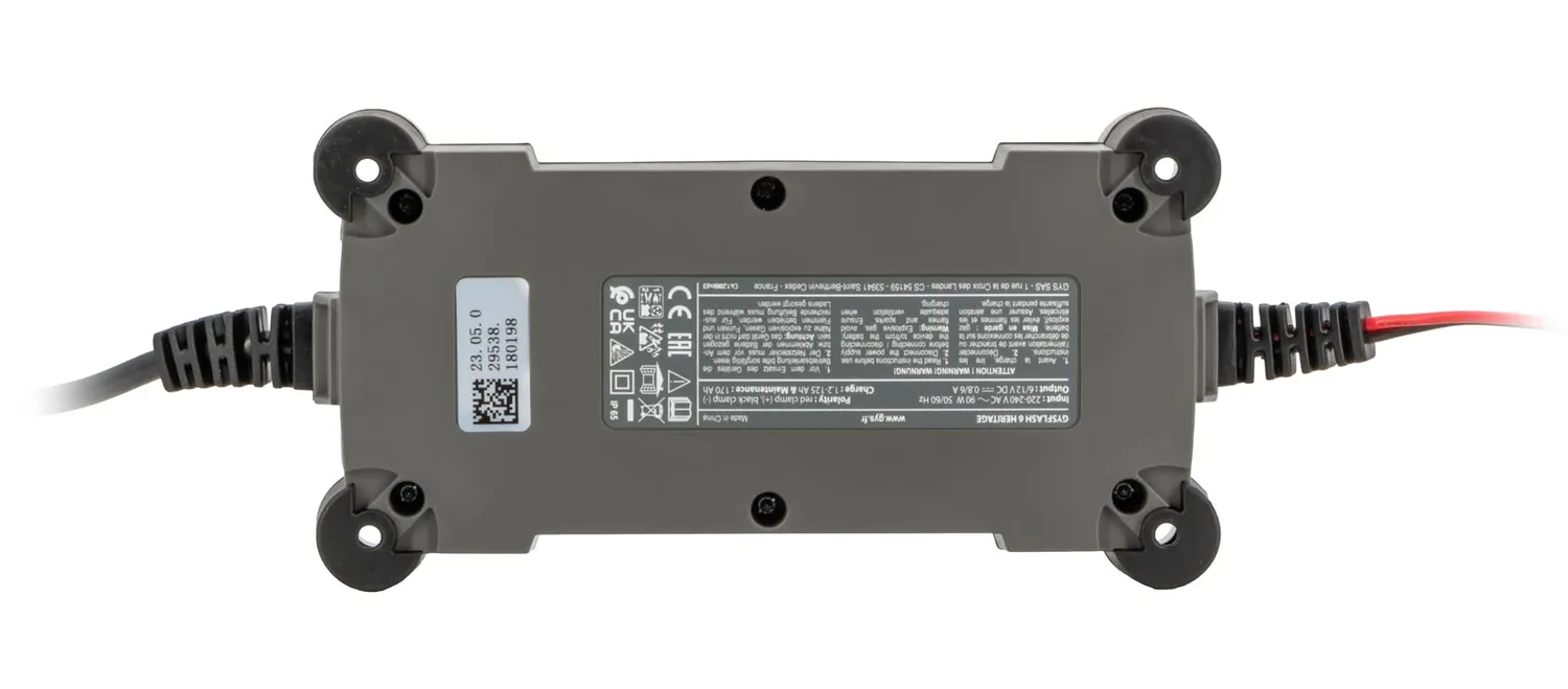 GYS Gysflash Heritage 6A chargeur batterie 6/12 V IP65