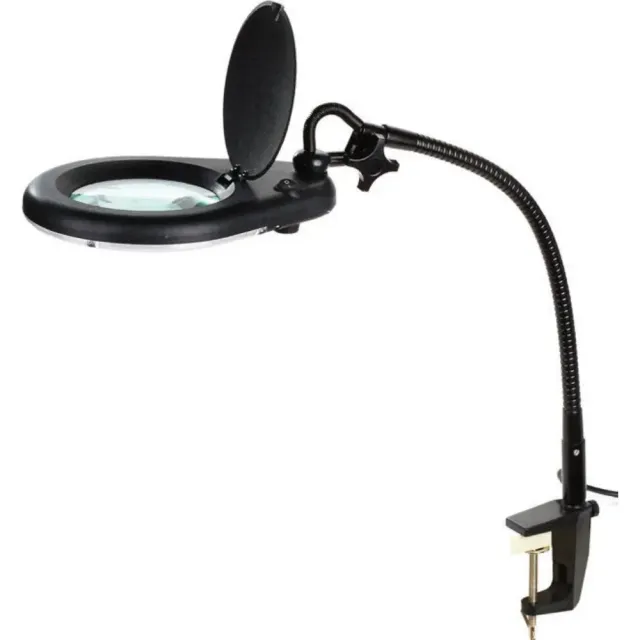 Zhongdi ZD-129B lampe loupe 5D à pince, lentille en verre