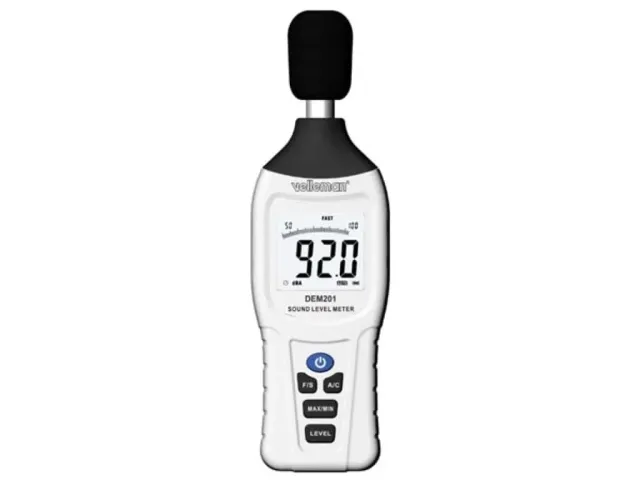 Velleman Sonomètre LCD 30-130 dB extinction auto