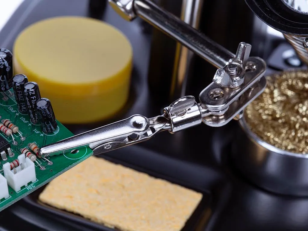 Velleman troisième main multifonctionnelle avec loupe pour soudage
