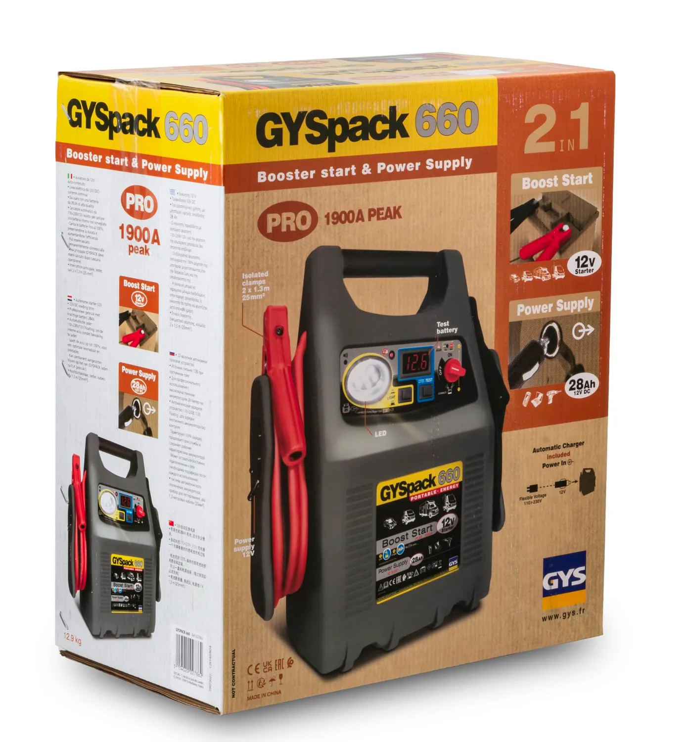 GYS Gyspack 660 booster démarreur 12V 640A autonome