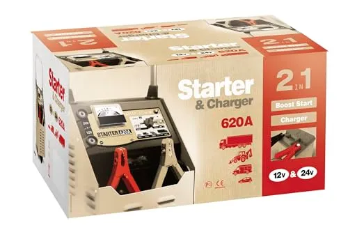 GYS NEOSTART 620 chargeur démarreur 12/24 V, batteries plomb