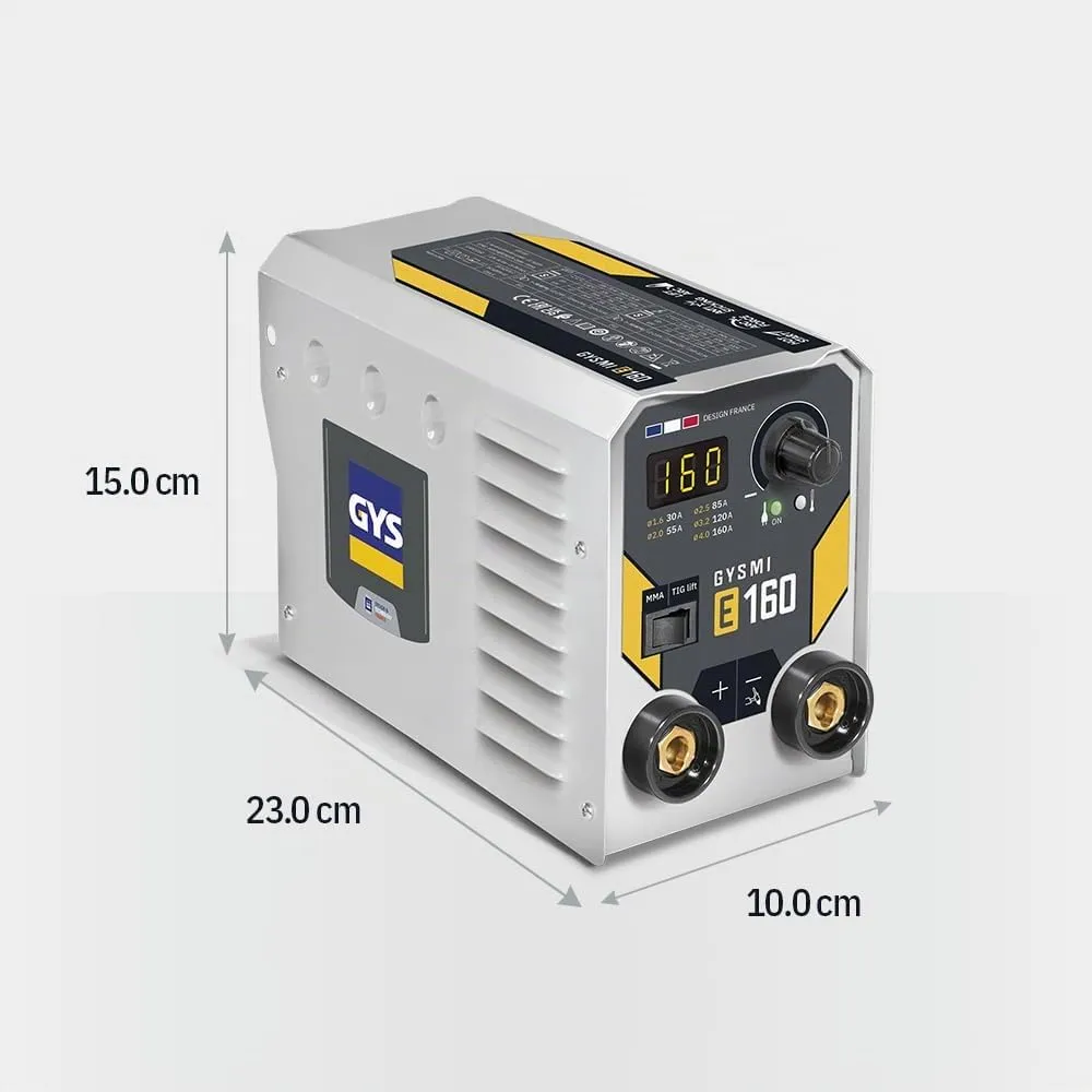 GYS GYSMI E160 poste à souder MMA 160 A 230 V avec valise