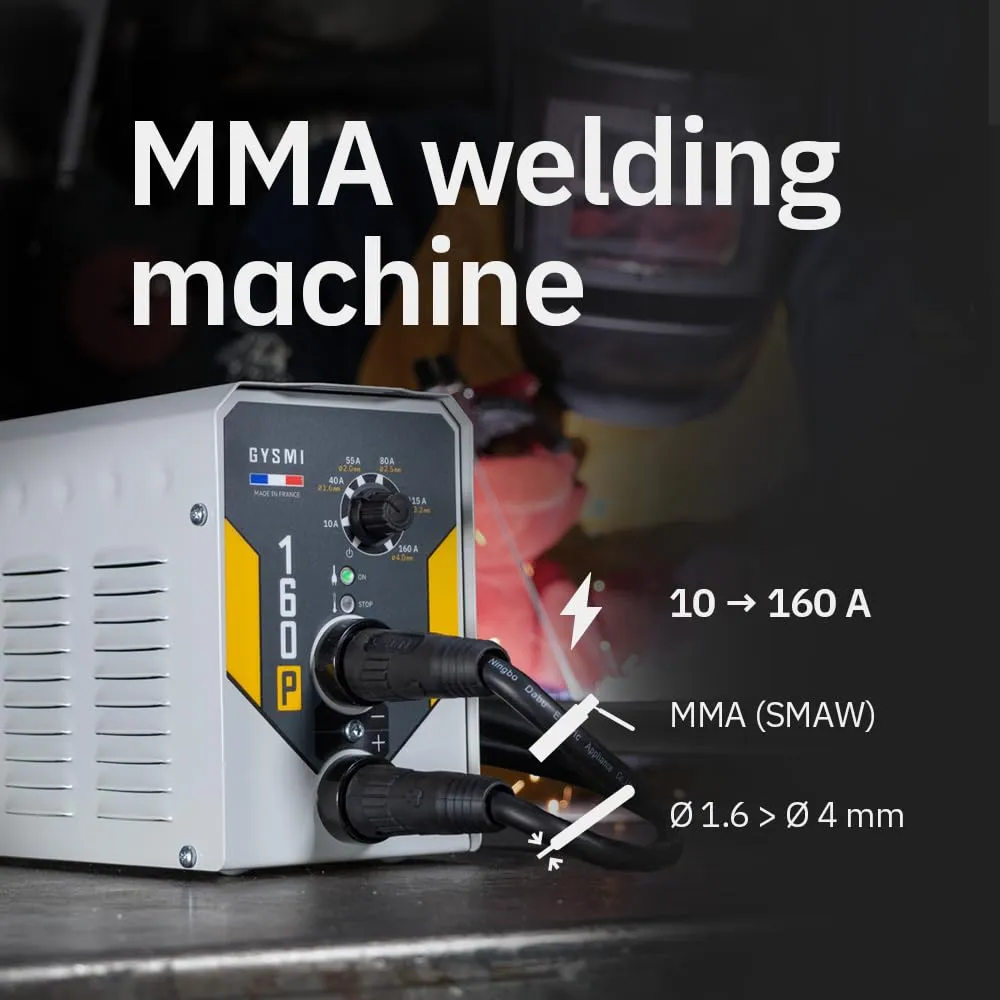 GYS GYSMI 160P poste à souder MMA avec masque LCD Techno 11