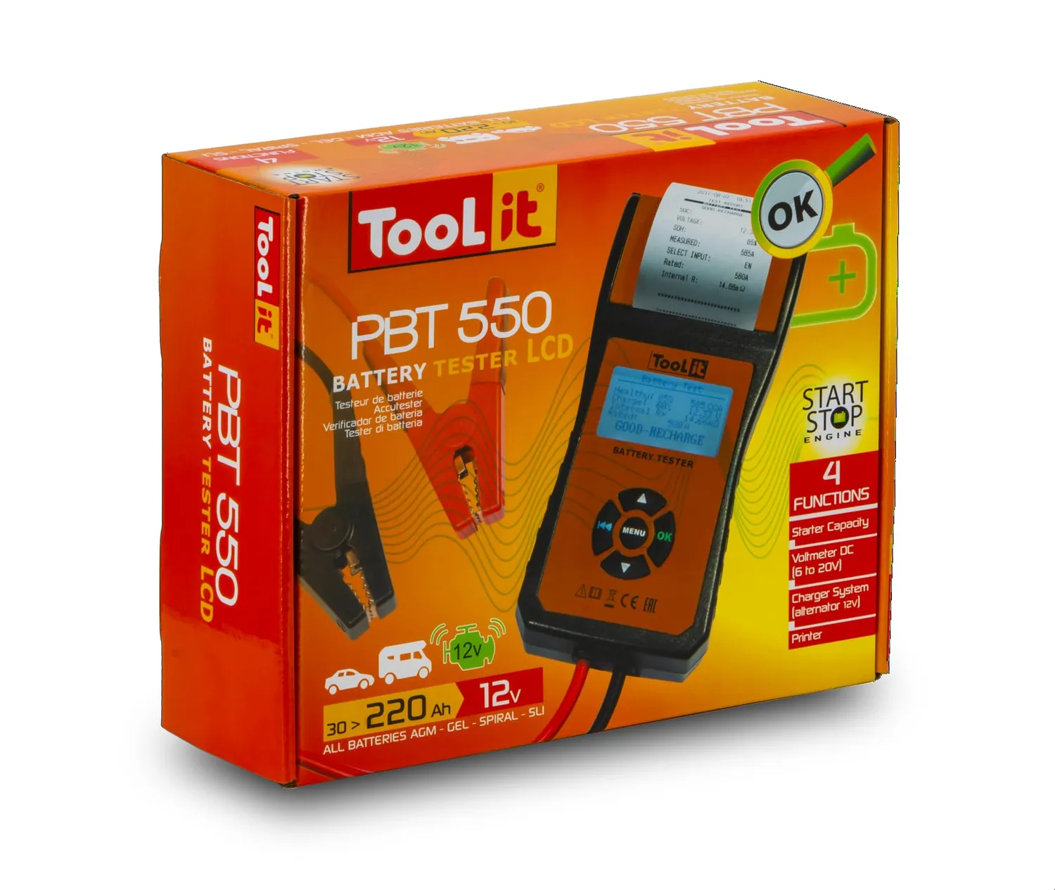 GYS PBT 550 testeur batterie 12V avec imprimante