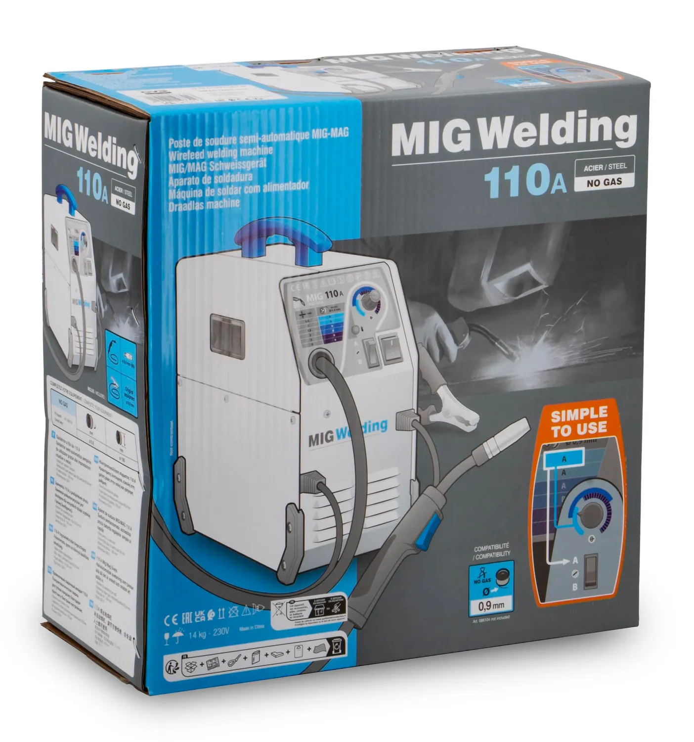 GYS SMARTMIG 110 poste à souder sans gaz 230 V portable