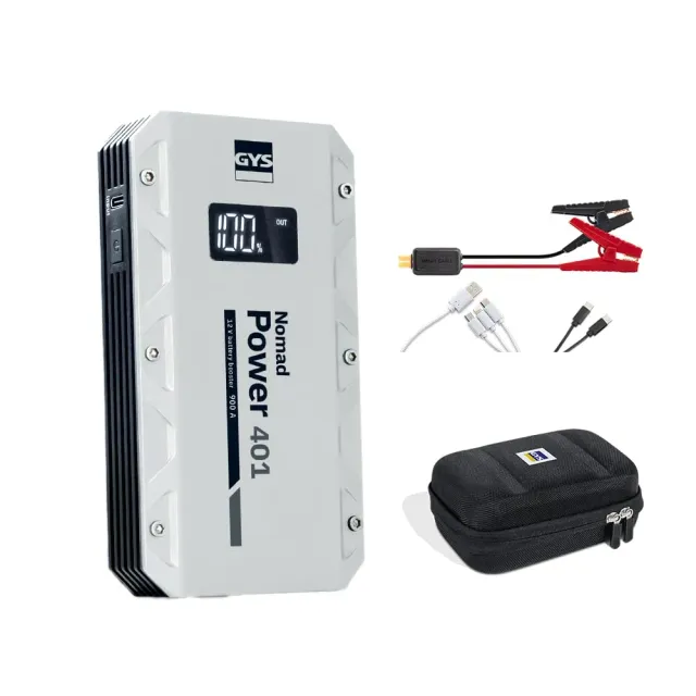 GYS Nomad Power 401 booster lithium 12 V, 1200 A, batterie 3 Ah