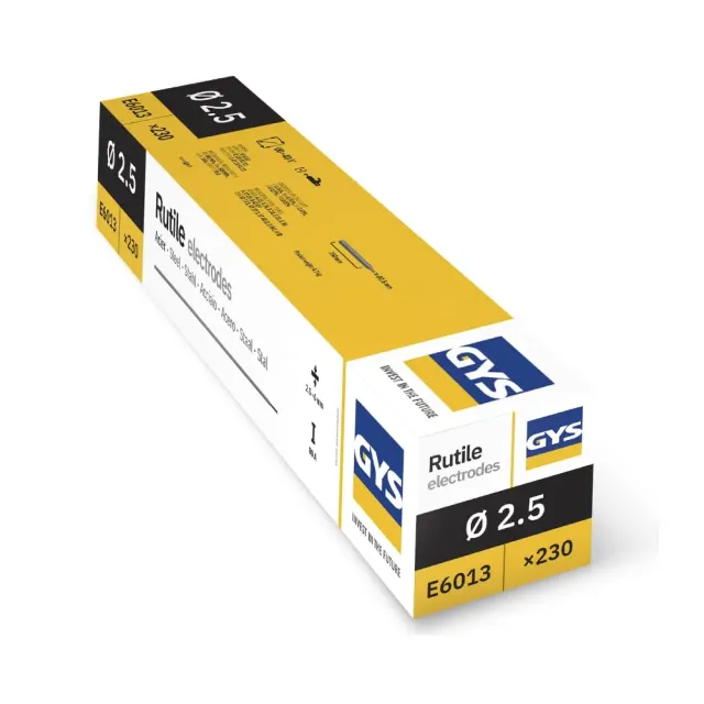 GYS électrodes rutiles E6013 Ø 2,5 mm étui 230