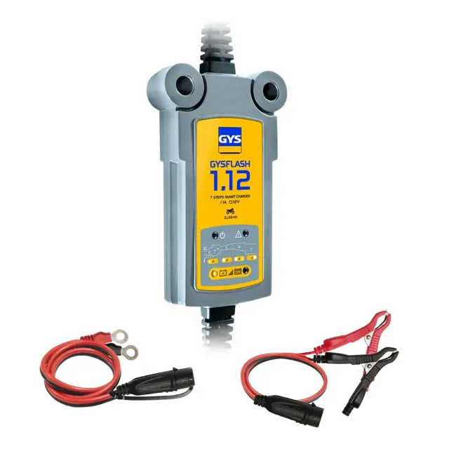 GYS GYSFLASH 1.12 chargeur batterie 12 V 1 A moto