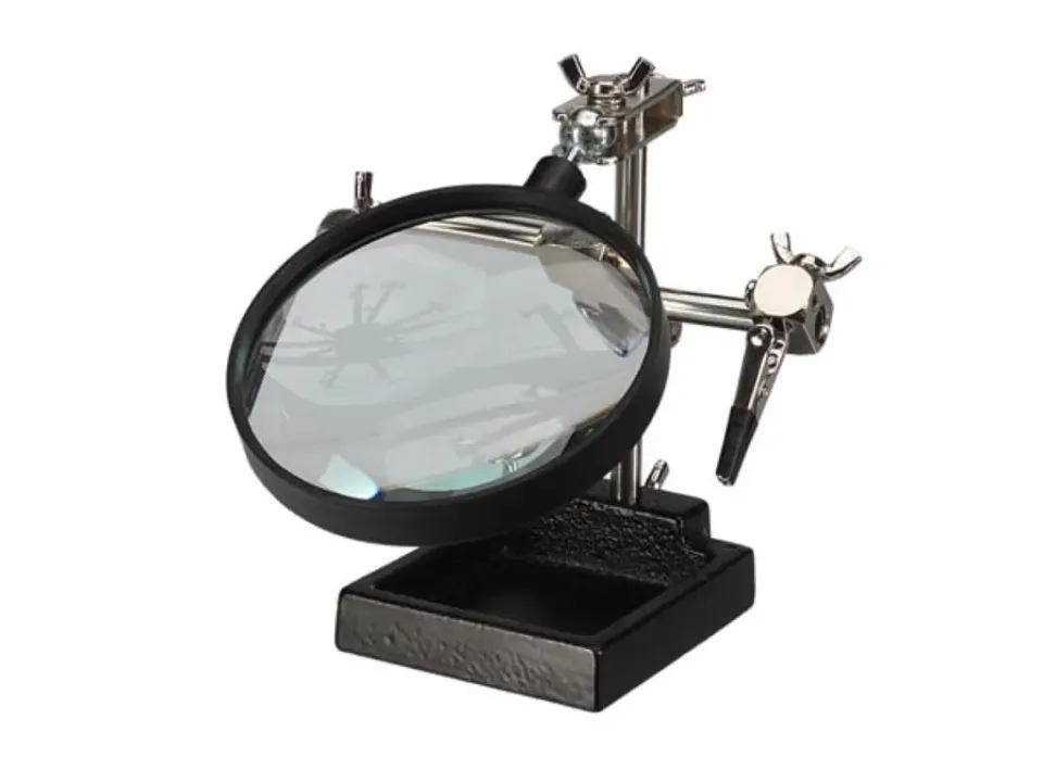 Velleman VTLLAMP Series troisième main avec loupe 1,75× éclairée