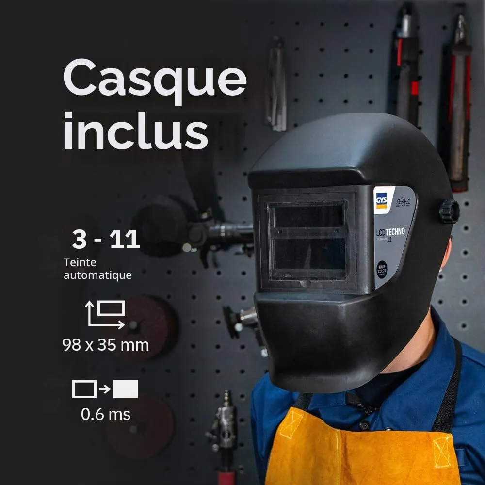 GYS GYSMI 160P poste à souder MMA 160 A 230 V avec accessoires