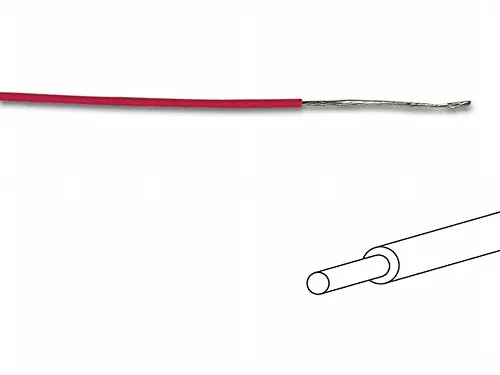 Velleman bobine fil de câblage rouge 100 m 0,5 mm