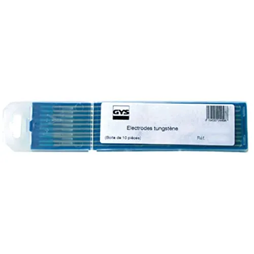 GYS WR2 électrodes tungstène TIG 3,2 mm lot de 10 turquoise