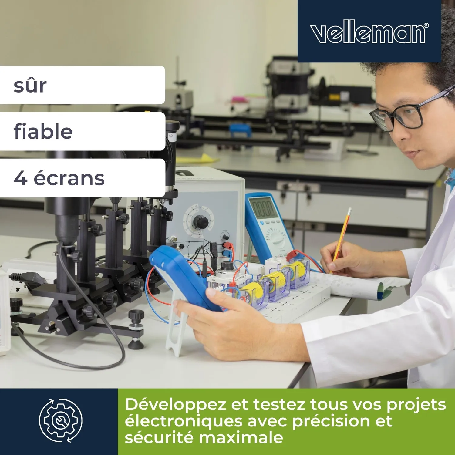 Velleman GP Series alimentation de laboratoire 2 x 30 V et 5 V