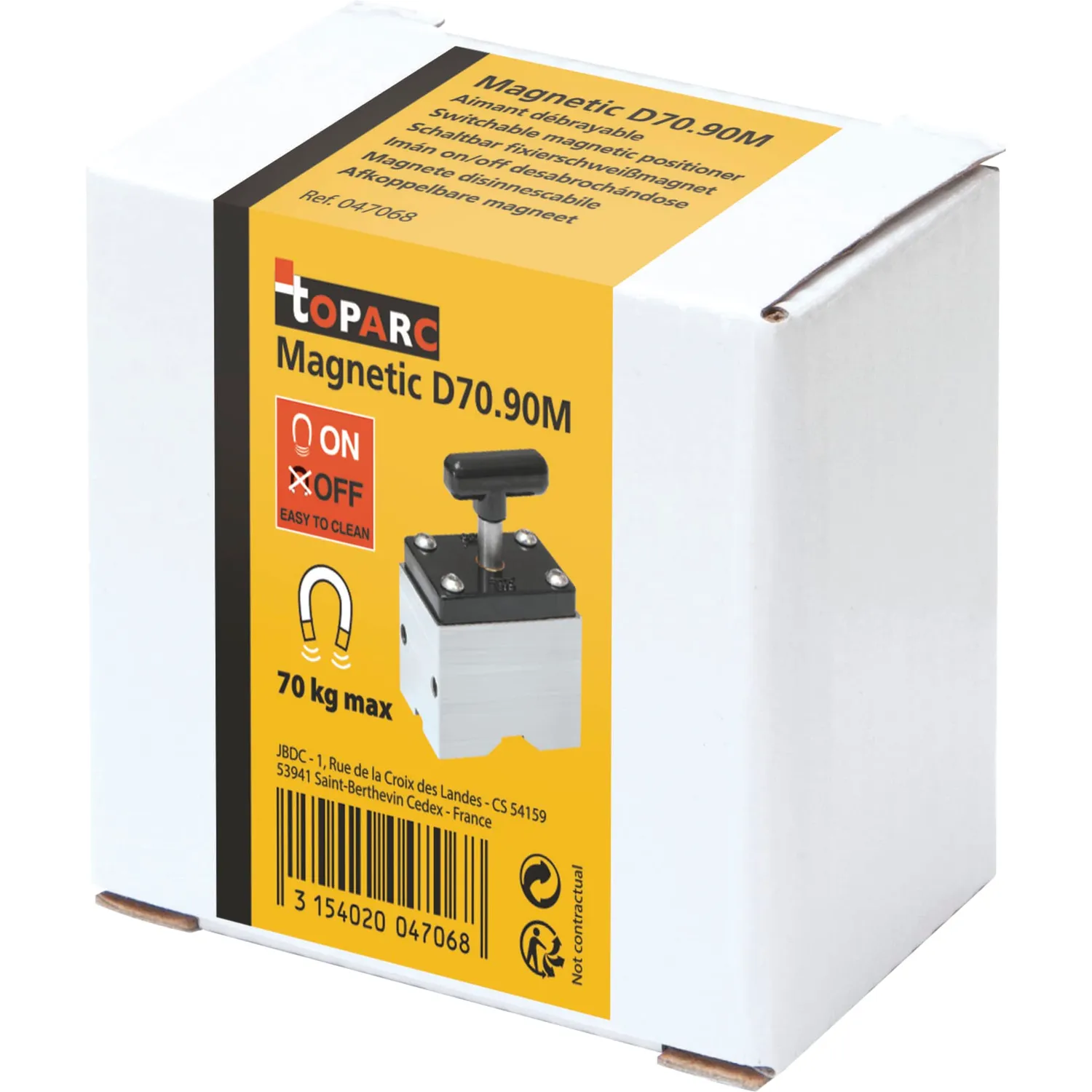 GYS Positionneur de soudure Square Magnetic D70.90M carré