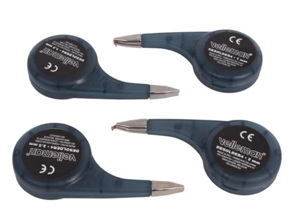 Velleman GP Series tresse à dessouder 4 pièces 150 cm avec distributeur