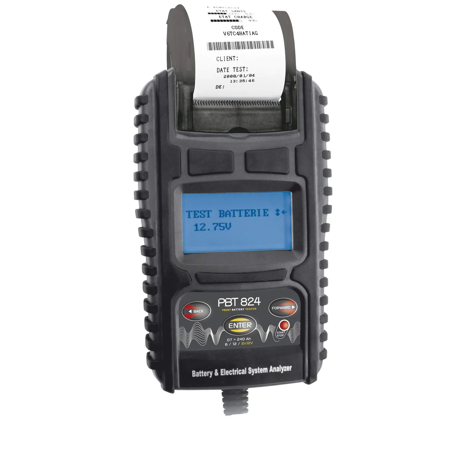 GYS PBT 824 testeur de batterie professionnel avec imprimante