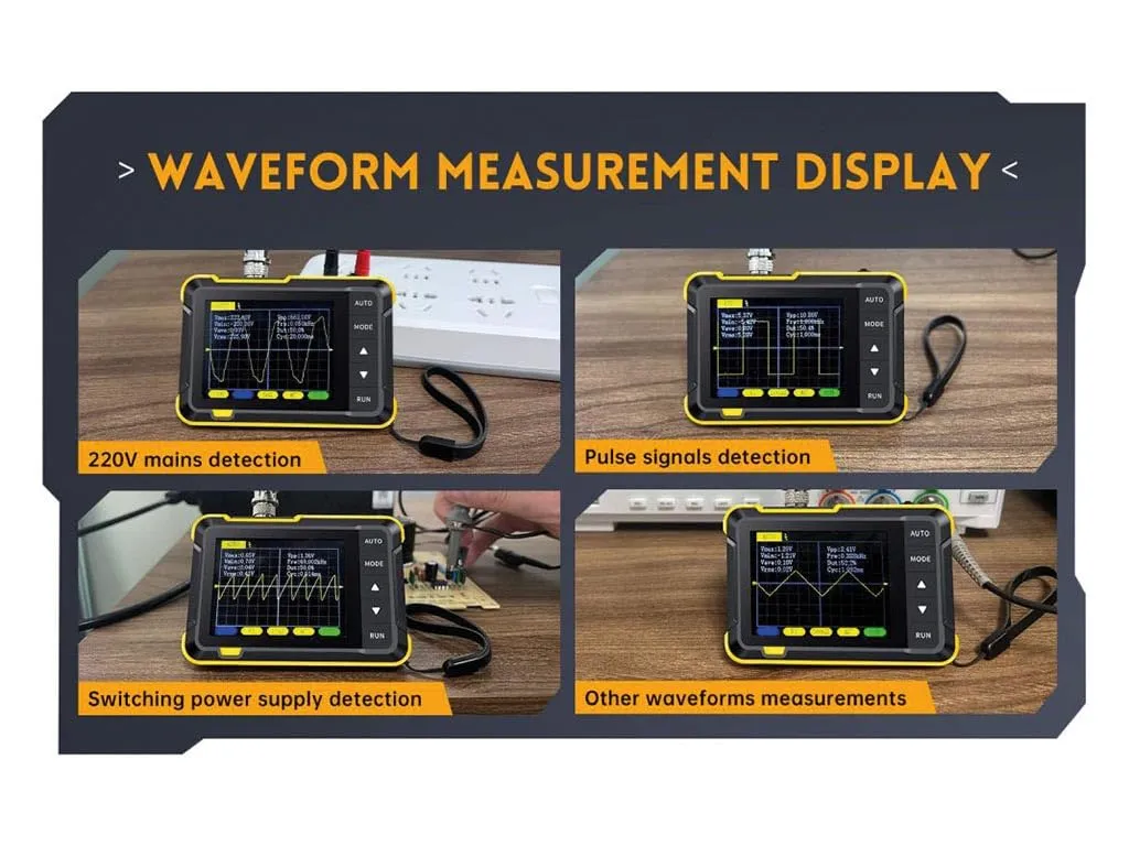 Velleman GP mini-oscilloscope numérique de poche 1 canal 2,5 MSa/s 200 kHz