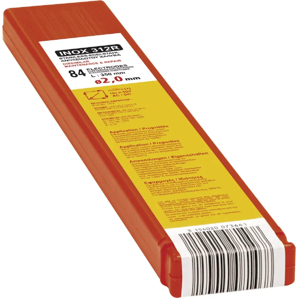 GYS E312 électrodes de soudage 2 mm, 84 pièces inox