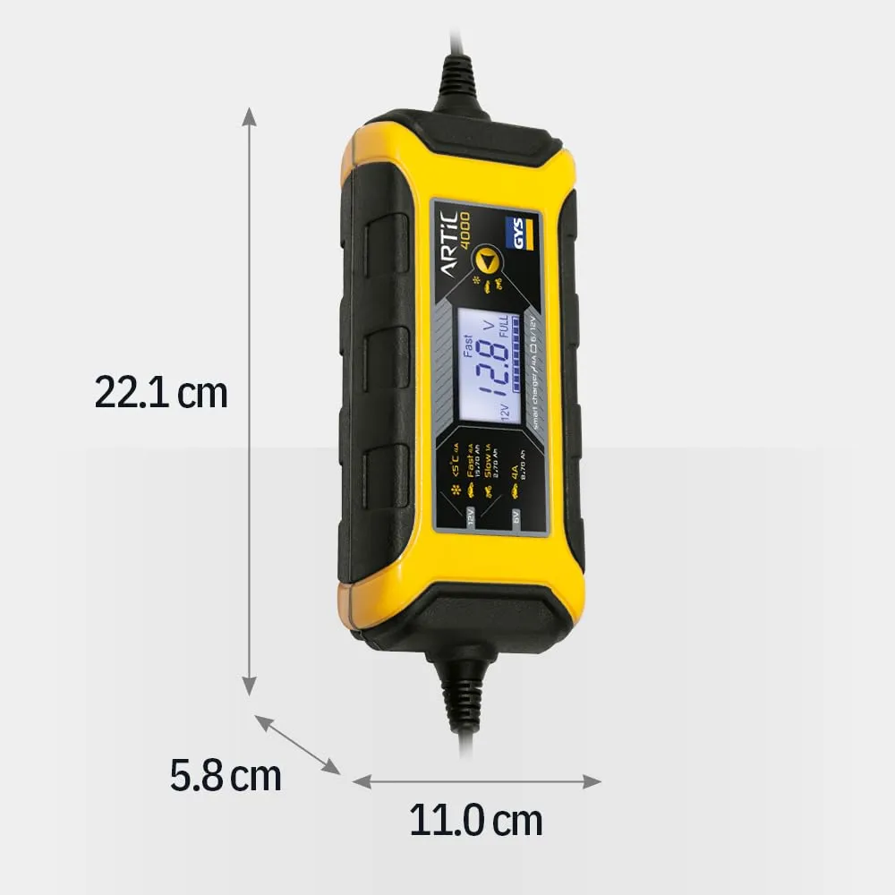 GYS Artic 4000 029583 chargeur batterie 6/12 V 8–70 Ah