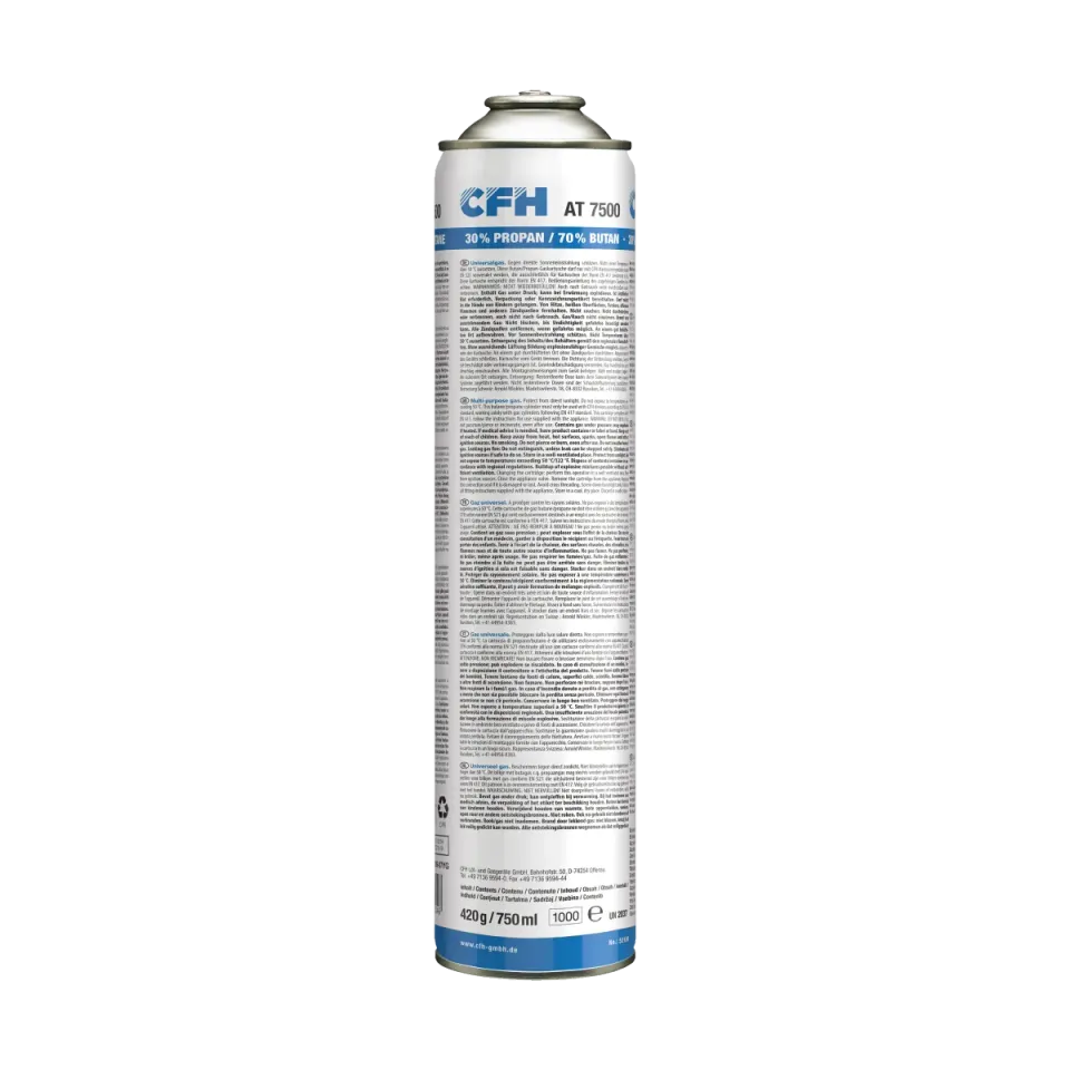 CFH AT 7500 cartouche de gaz 750 ml, raccord à vis