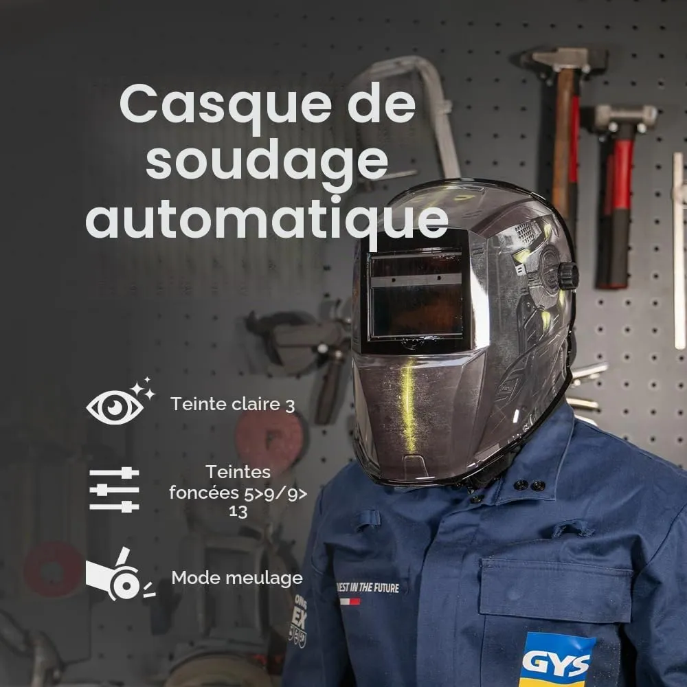 GYS INVADER 11 masque de soudage LCD True Color teinte 3/11