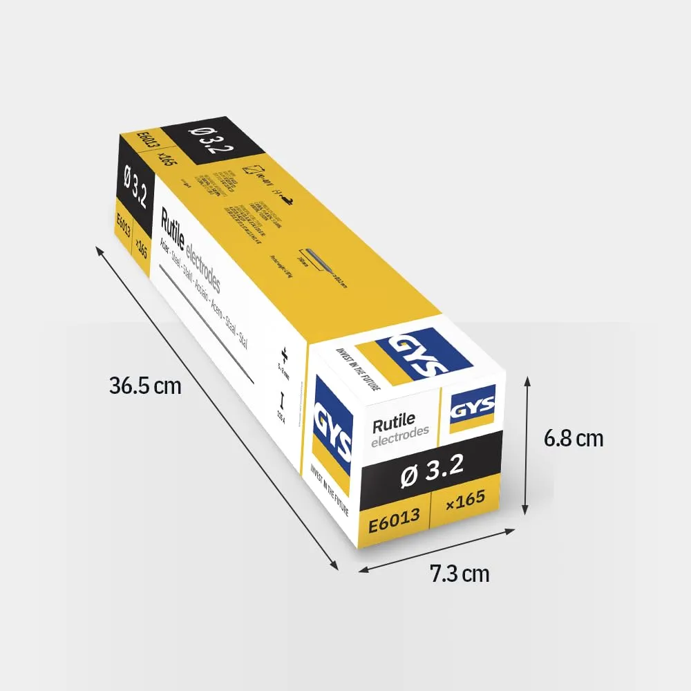 GYS E6013 électrodes soudure rutile Ø3,2 mm étui 165