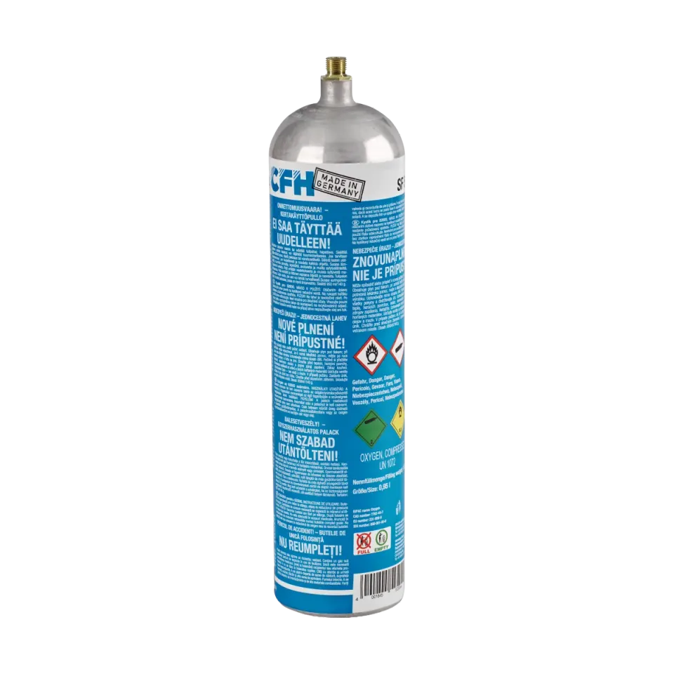 CFH SF 504 bouteille d’oxygène 950 ml en aluminium