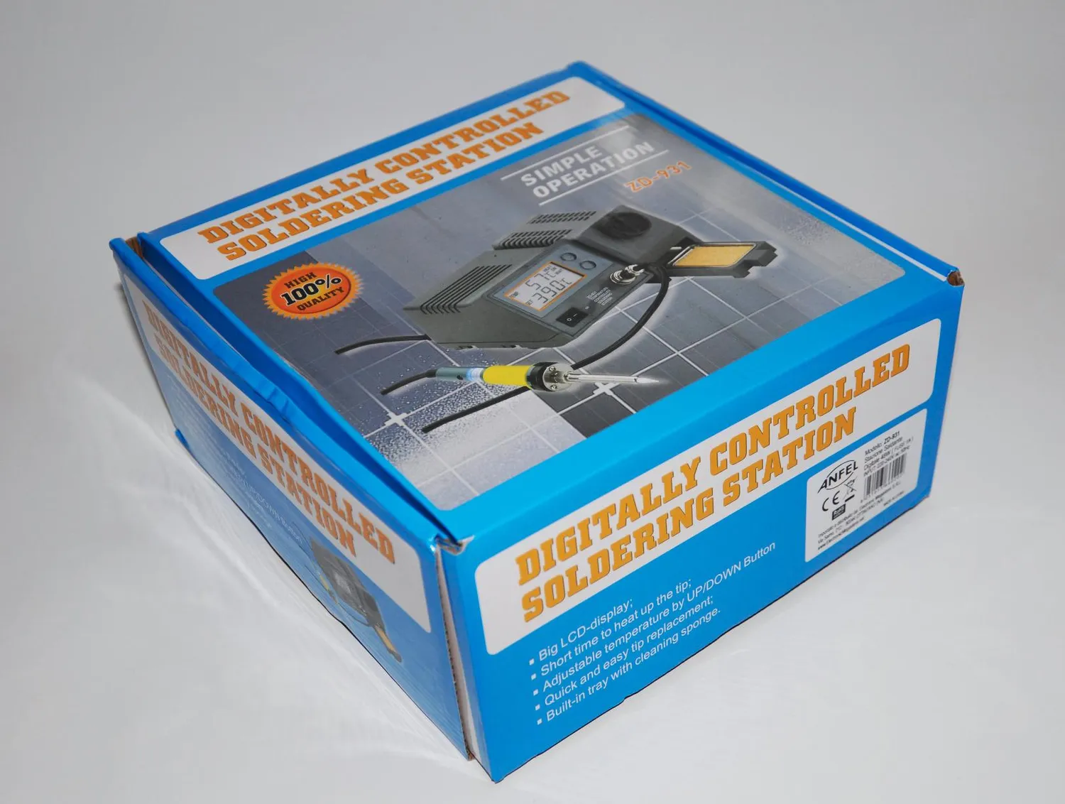 Velleman station de soudage LCD 48 W 150-450 °C