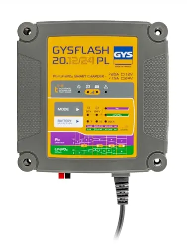 GYS GYSFLASH 20.12/24 PL chargeur de batterie 12/24 V 20 A