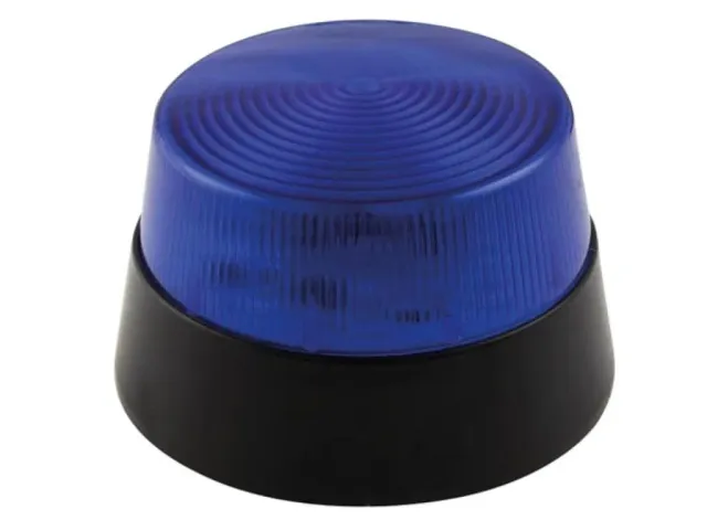Velleman Edge Lit feu clignotant LED bleu 12 V 77 mm intérieur