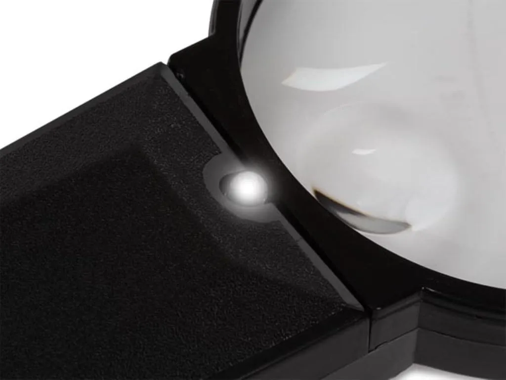 Velleman VTLLAMP loupe à main LED 2x/4x noire