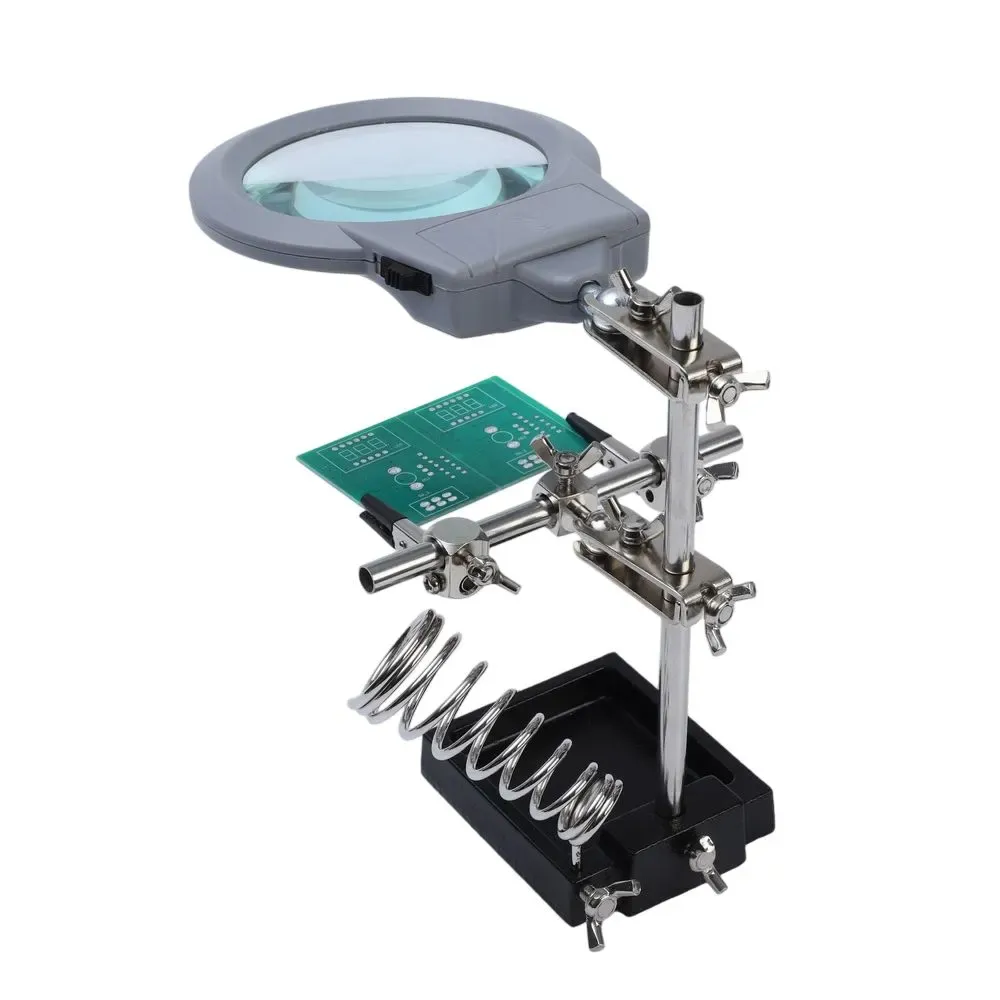 Zhongdi ZD-10M loupe de soudage avec pinces et éclairage LED