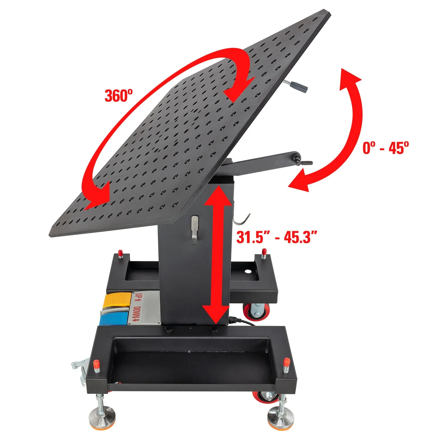 STRONG HAND EUROPE E-Lift Turntable TLA52828 table élévatrice acier