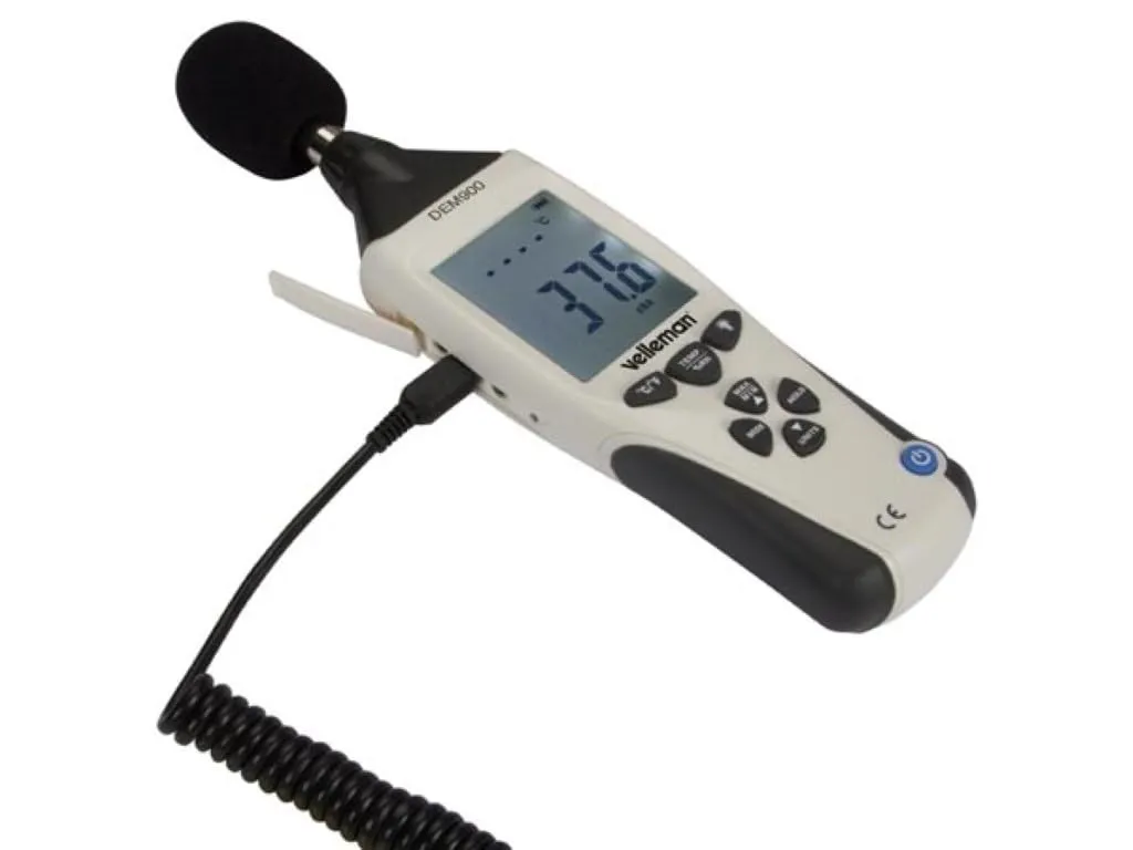 Velleman GP Series mètre environnemental 5-en-1 avec étui