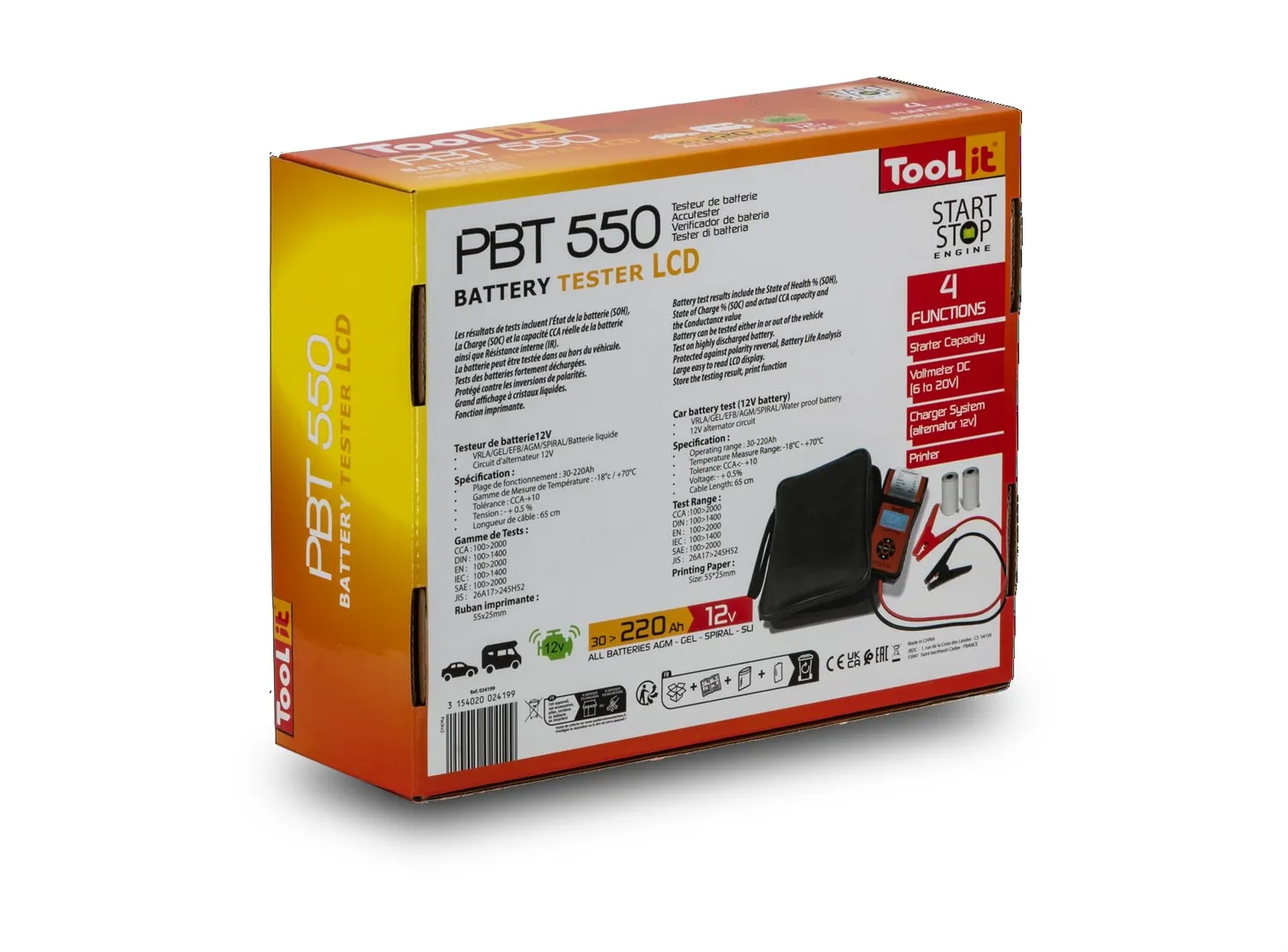 GYS PBT 550 testeur batterie 12V avec imprimante