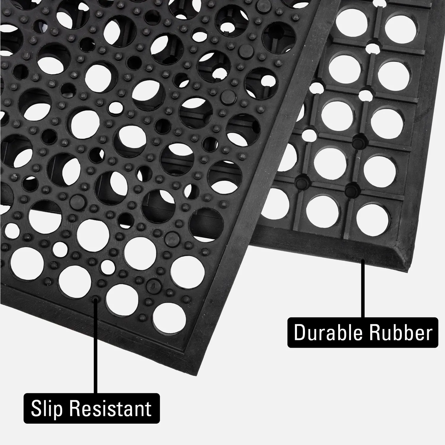 Strong Hand Europe tapis antifatigue 24 × 36 po caoutchouc perforé