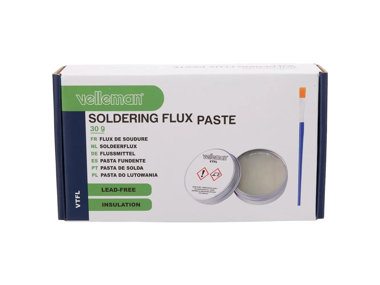 Velleman GP Series flux de soudure liquide 30 g transparent